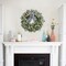 Artificial Spring/Summer Wreath 24 Inch Evergreen Wreaths for Front Door Eucalyptus Wreath with Berries for Outside All Seasons Indoor Outdoor Decor